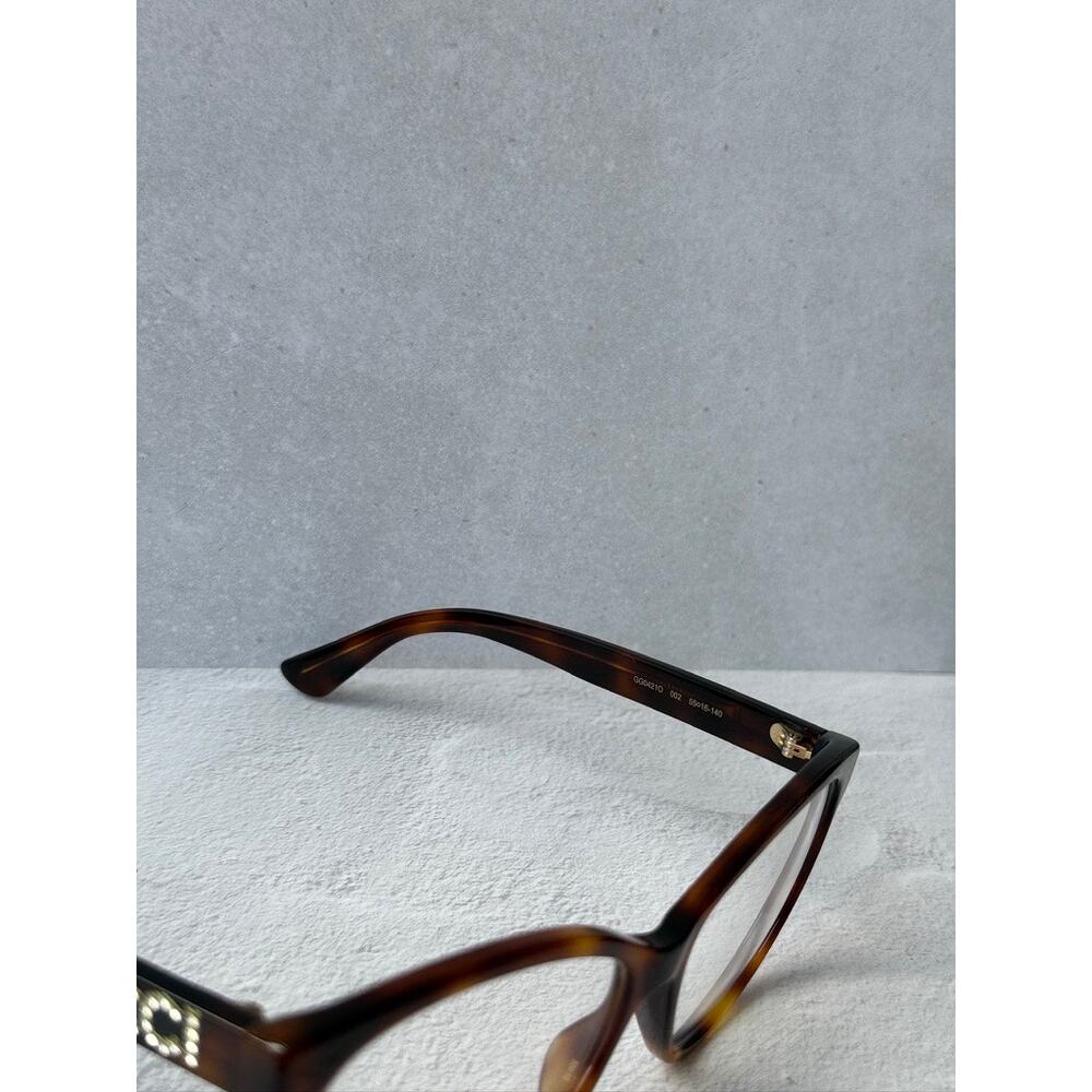 NEW Gucci GG0421O Cat Eye Eyeglasses Frames in Havana Brown - Picture 6 of 6